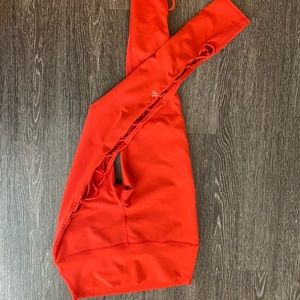 Alo Yoga Leggings- Size medium, red